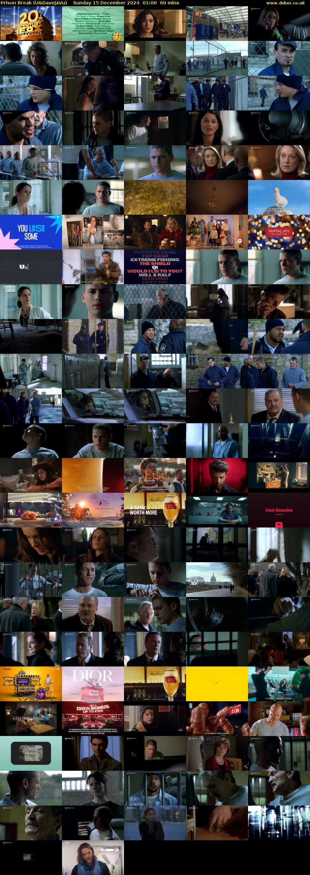 Prison Break (U&DaveJaVu) Sunday 15 December 2024 01:00 - 02:00