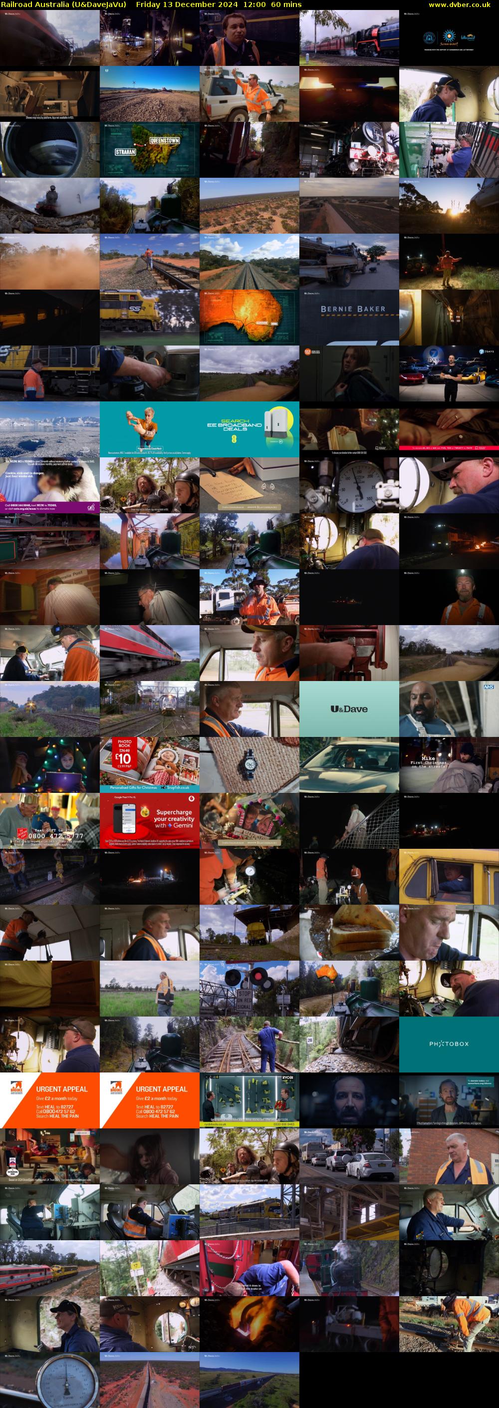 Railroad Australia (U&DaveJaVu) Friday 13 December 2024 12:00 - 13:00