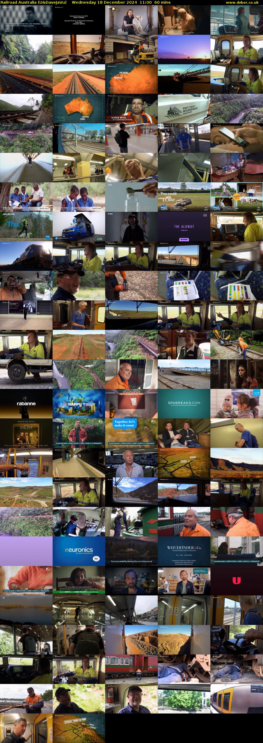Railroad Australia (U&DaveJaVu) Wednesday 18 December 2024 11:00 - 12:00