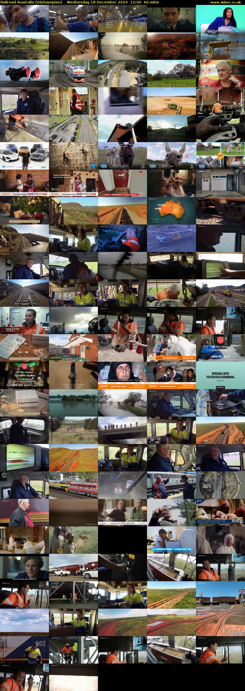 Railroad Australia (U&DaveJaVu) Wednesday 18 December 2024 12:00 - 13:00