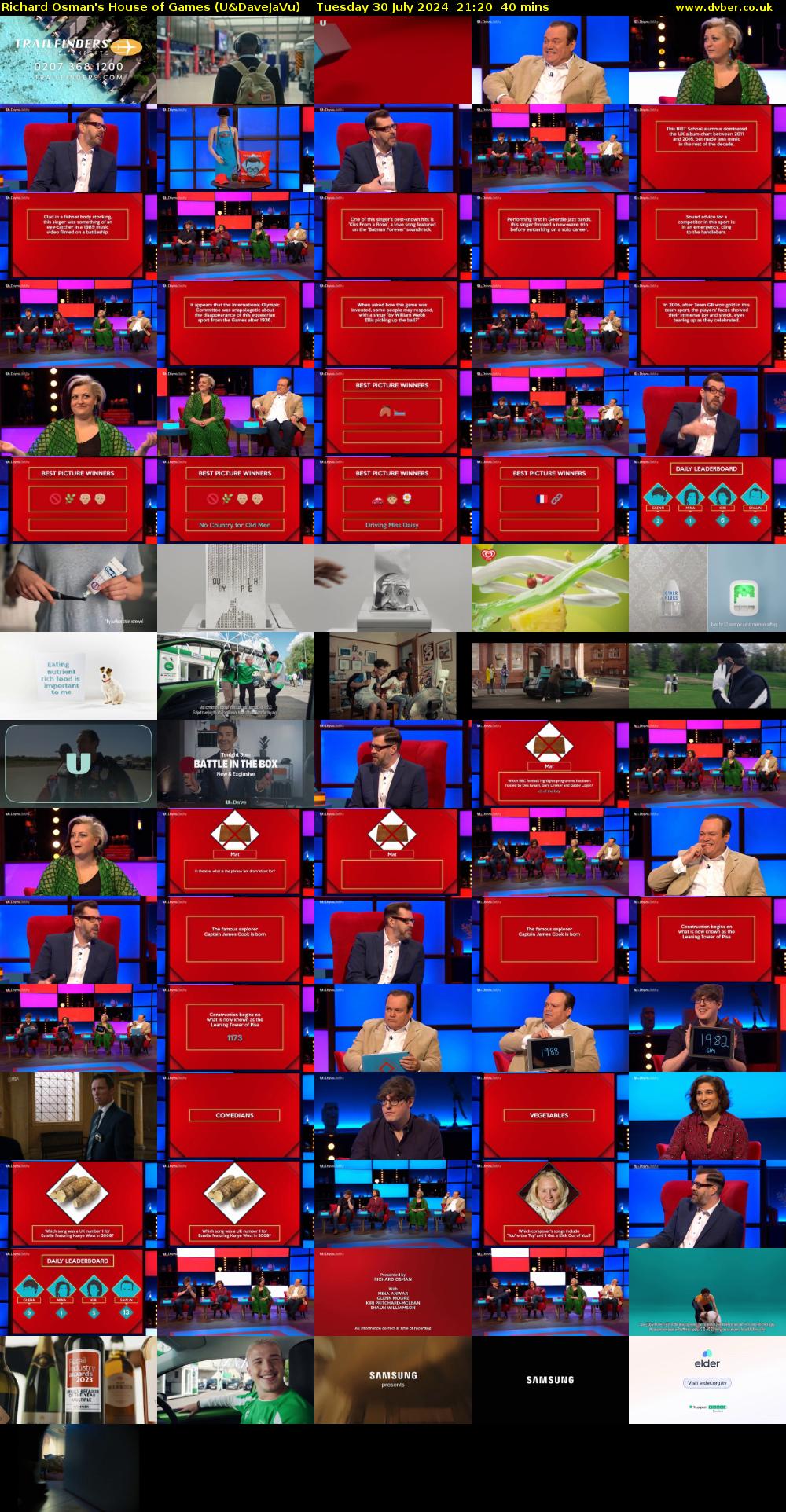 Richard Osman's House of Games (U&DaveJaVu) Tuesday 30 July 2024 21:20 - 22:00