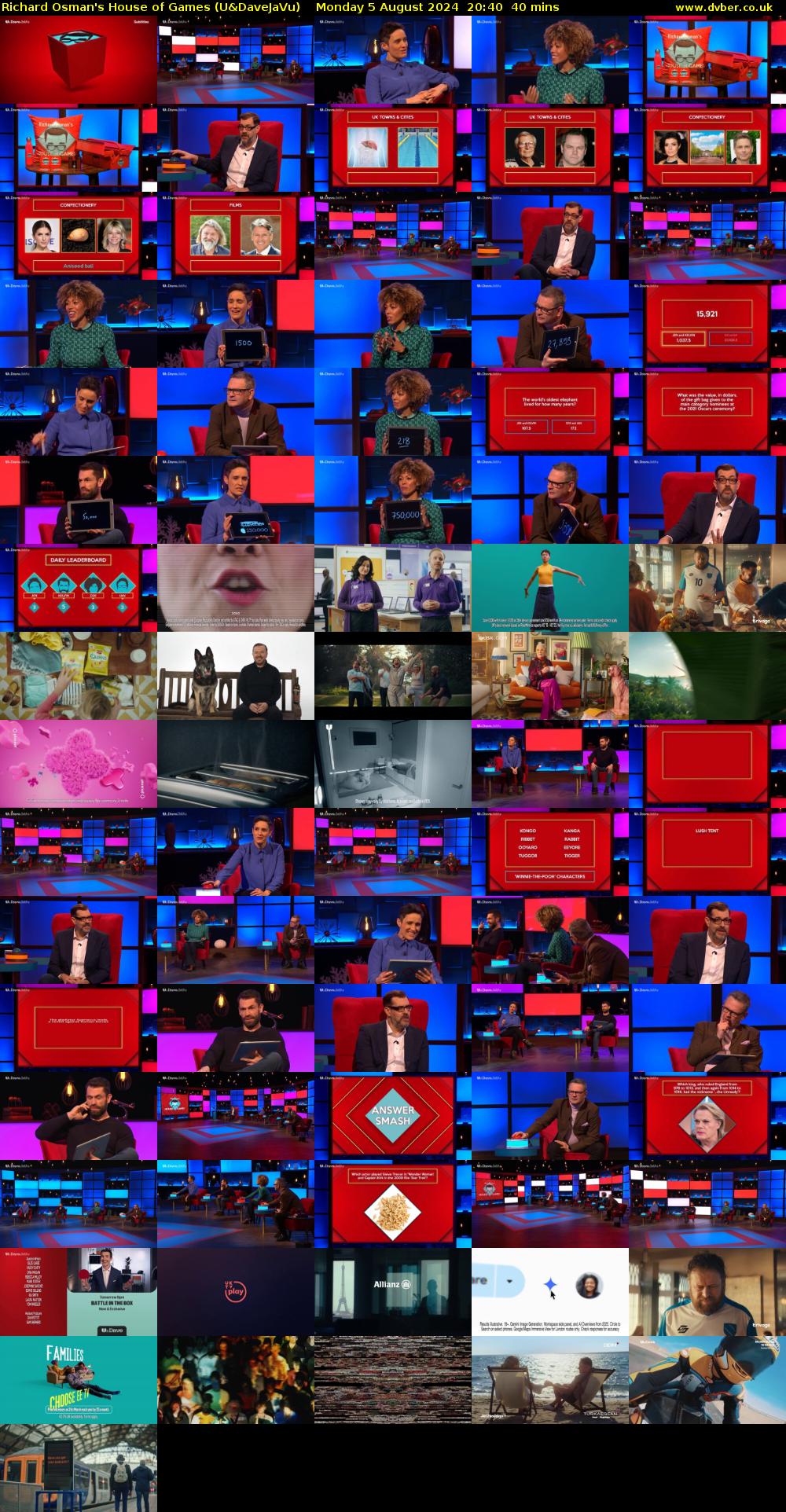 Richard Osman's House of Games (U&DaveJaVu) Monday 5 August 2024 20:40 - 21:20