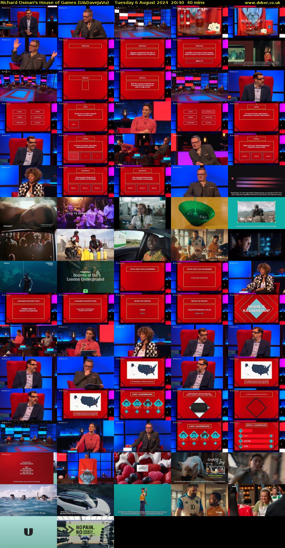 Richard Osman's House of Games (U&DaveJaVu) Tuesday 6 August 2024 20:40 - 21:20