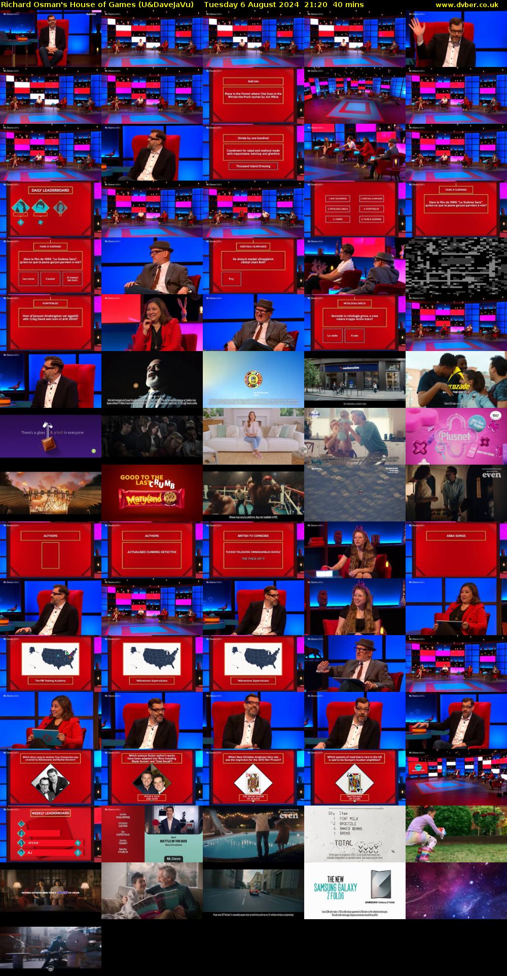 Richard Osman's House of Games (U&DaveJaVu) Tuesday 6 August 2024 21:20 - 22:00