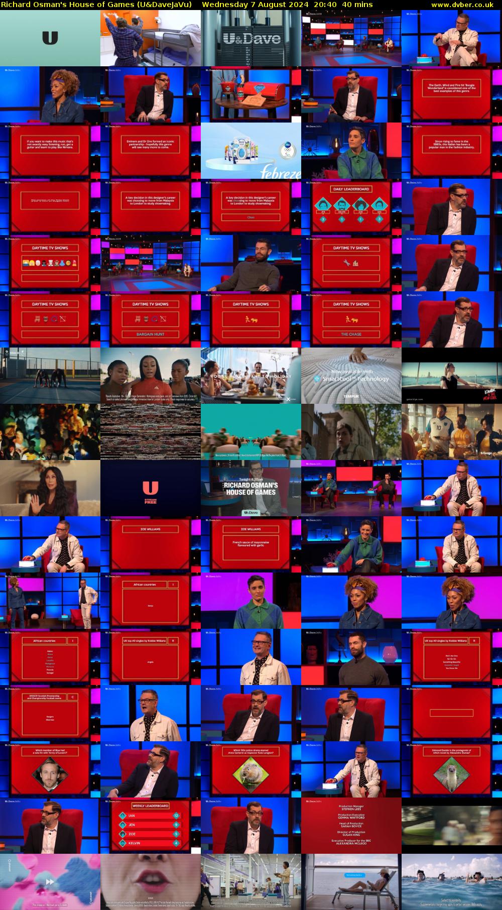 Richard Osman's House of Games (U&DaveJaVu) Wednesday 7 August 2024 20:40 - 21:20