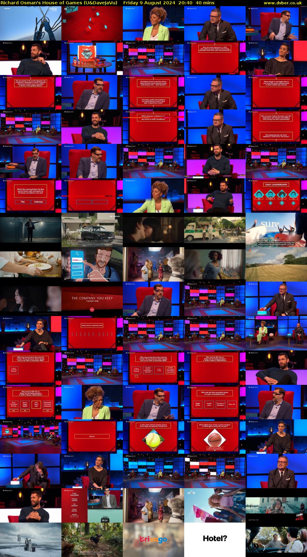 Richard Osman's House of Games (U&DaveJaVu) Friday 9 August 2024 20:40 - 21:20
