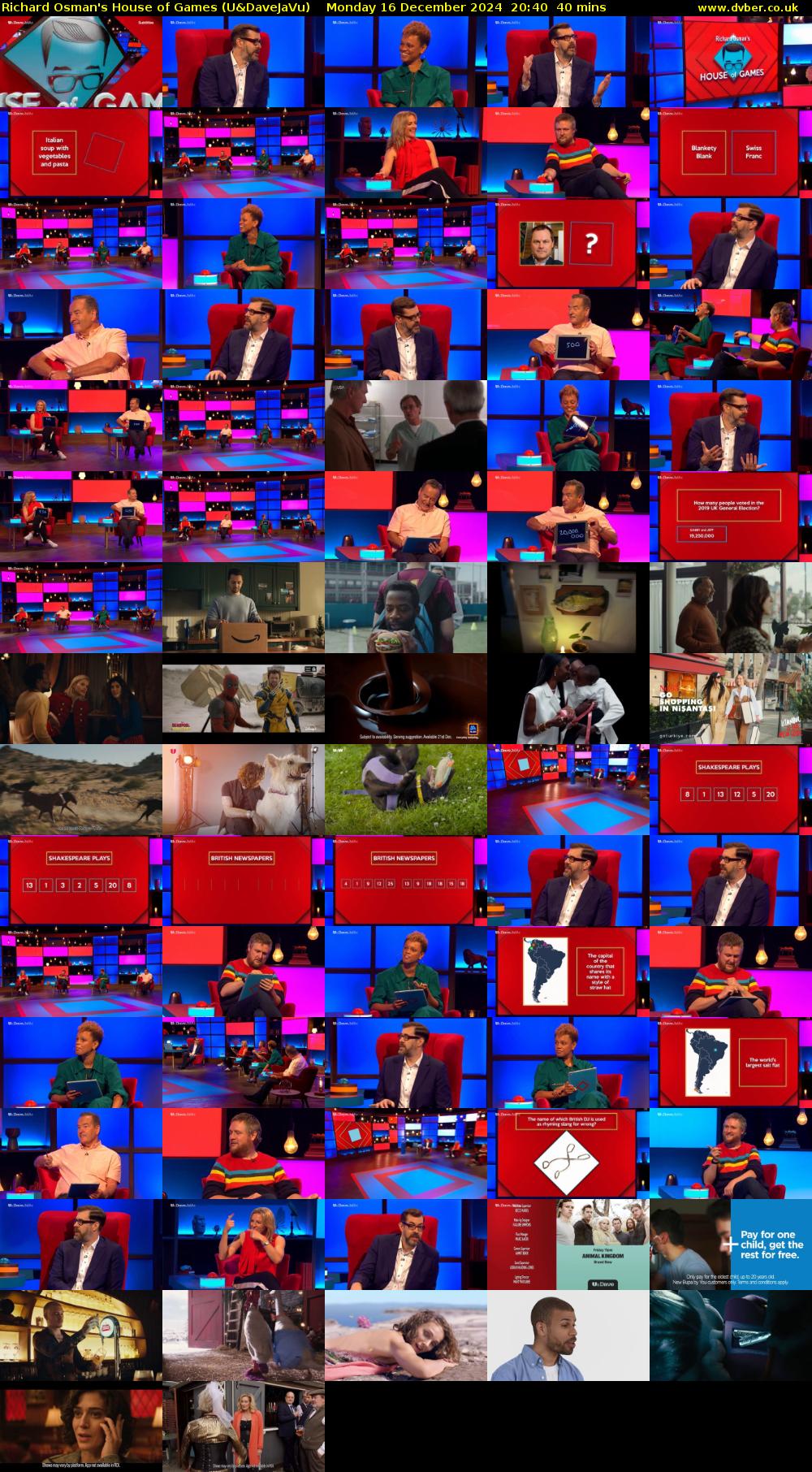 Richard Osman's House of Games (U&DaveJaVu) Monday 16 December 2024 20:40 - 21:20