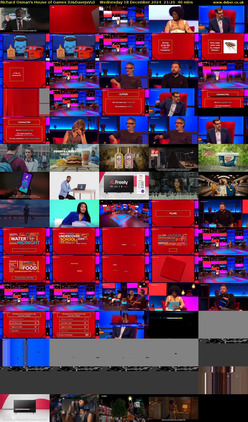 Richard Osman's House of Games (U&DaveJaVu) Wednesday 18 December 2024 21:20 - 22:00