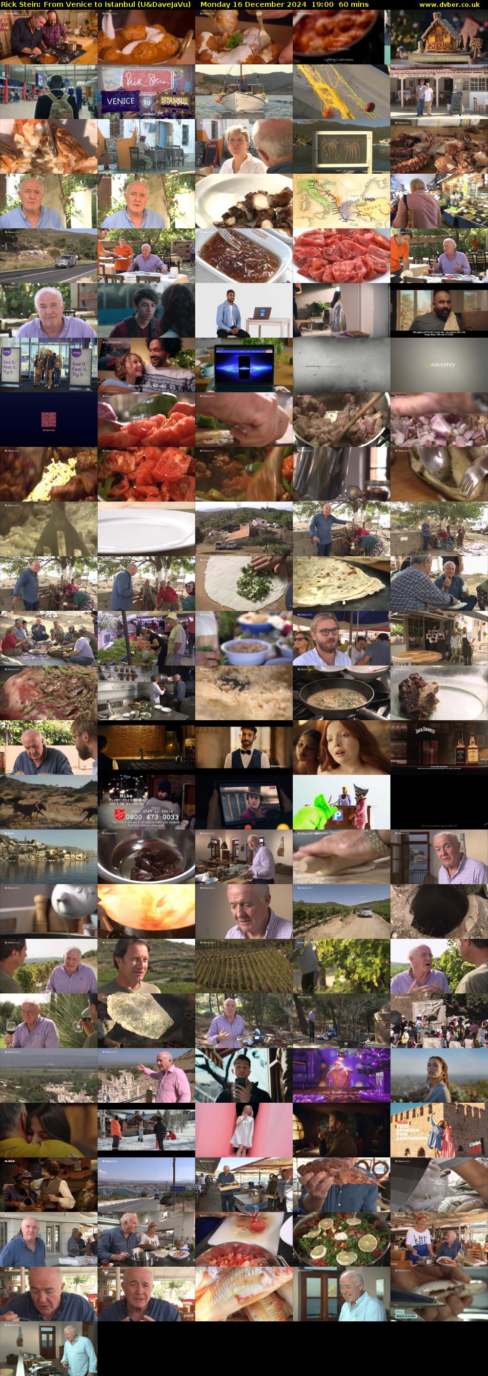 Rick Stein: From Venice to Istanbul (U&DaveJaVu) Monday 16 December 2024 19:00 - 20:00