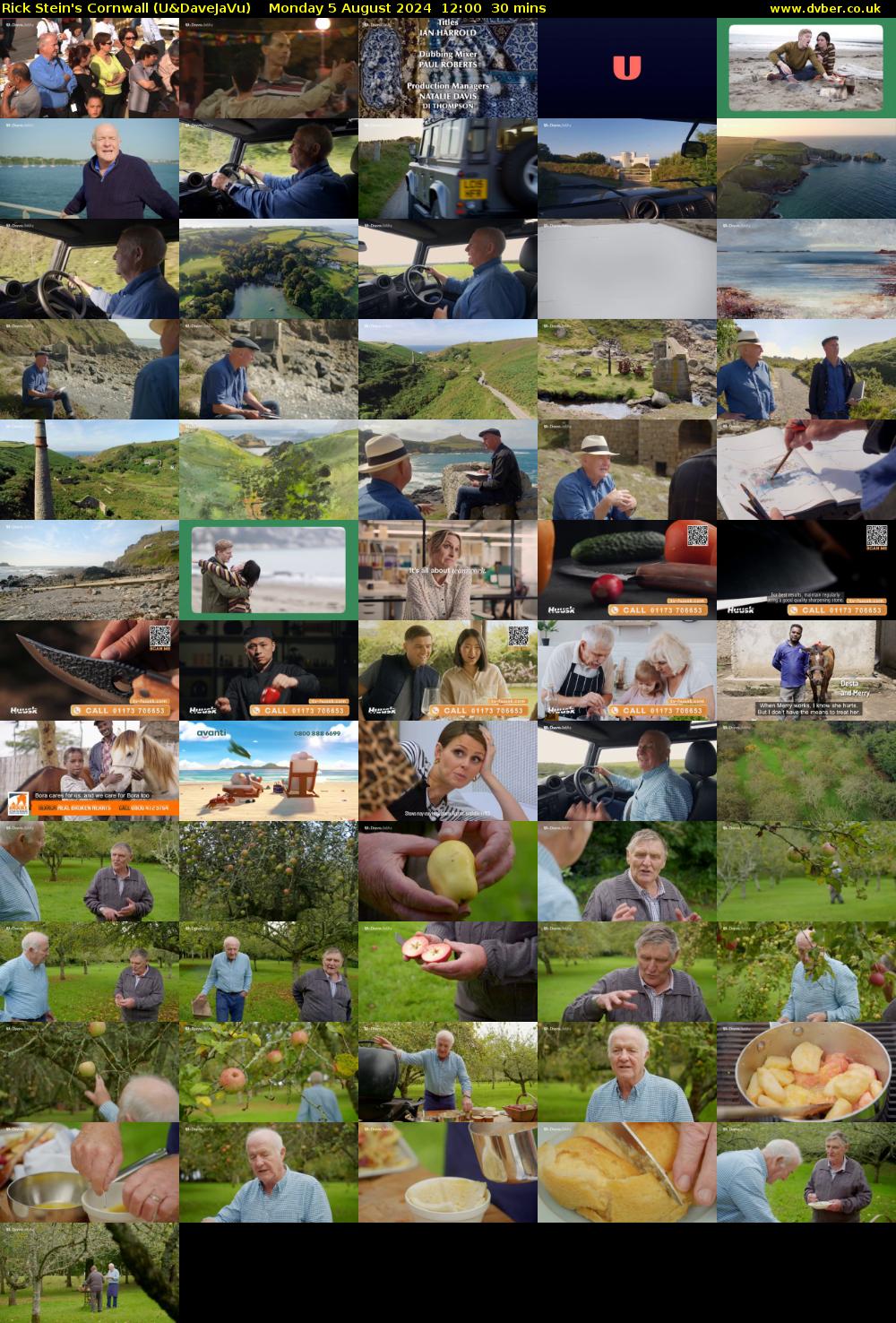 Rick Stein's Cornwall (U&DaveJaVu) Monday 5 August 2024 12:00 - 12:30