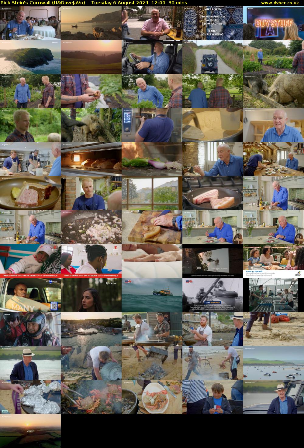 Rick Stein's Cornwall (U&DaveJaVu) Tuesday 6 August 2024 12:00 - 12:30
