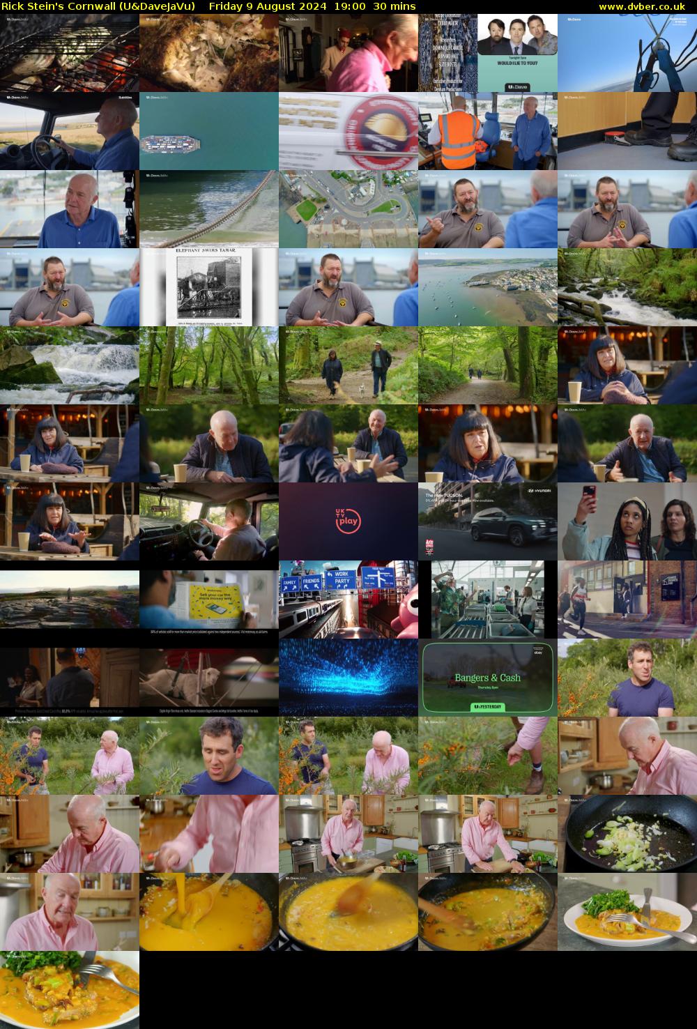Rick Stein's Cornwall (U&DaveJaVu) Friday 9 August 2024 19:00 - 19:30