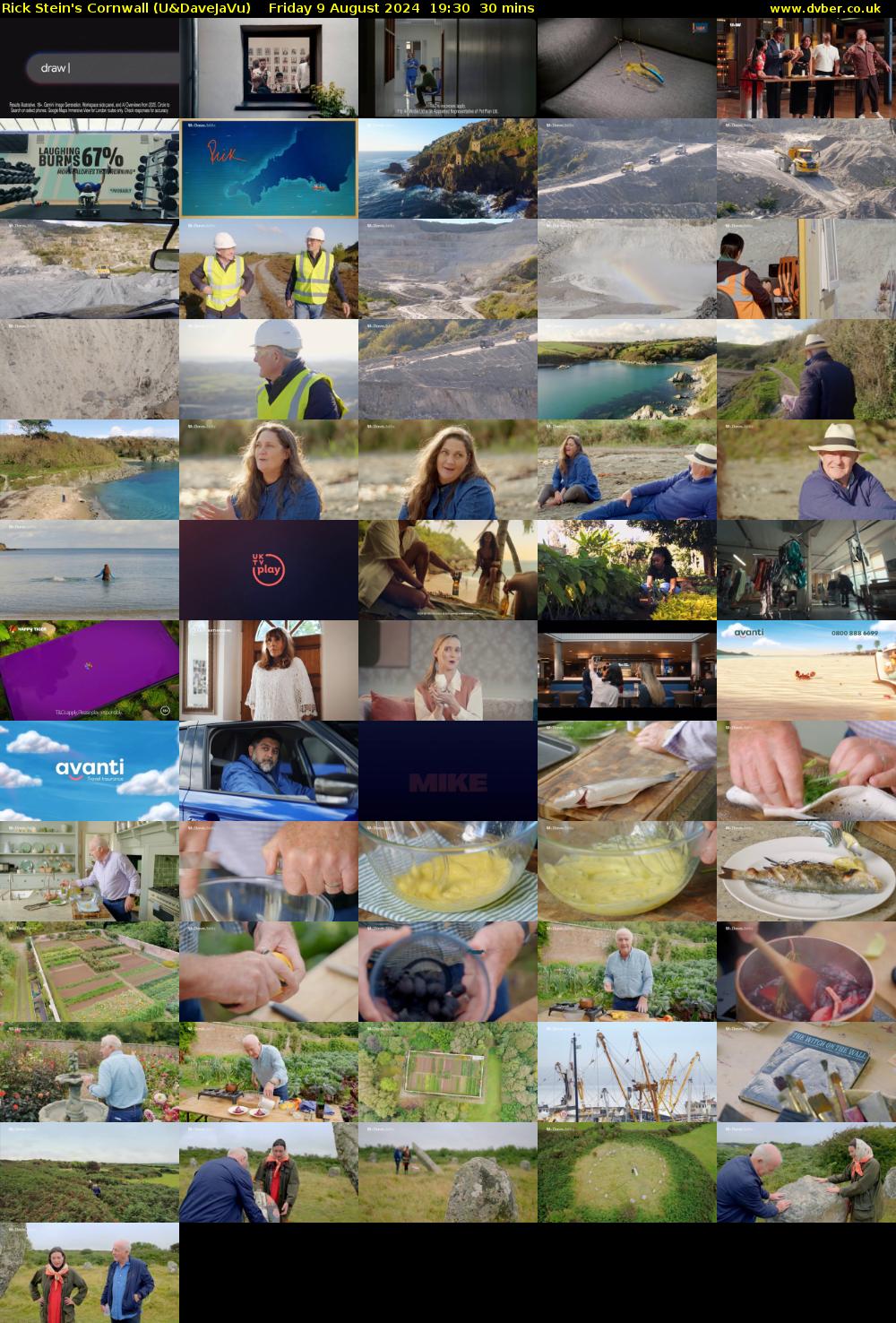 Rick Stein's Cornwall (U&DaveJaVu) Friday 9 August 2024 19:30 - 20:00
