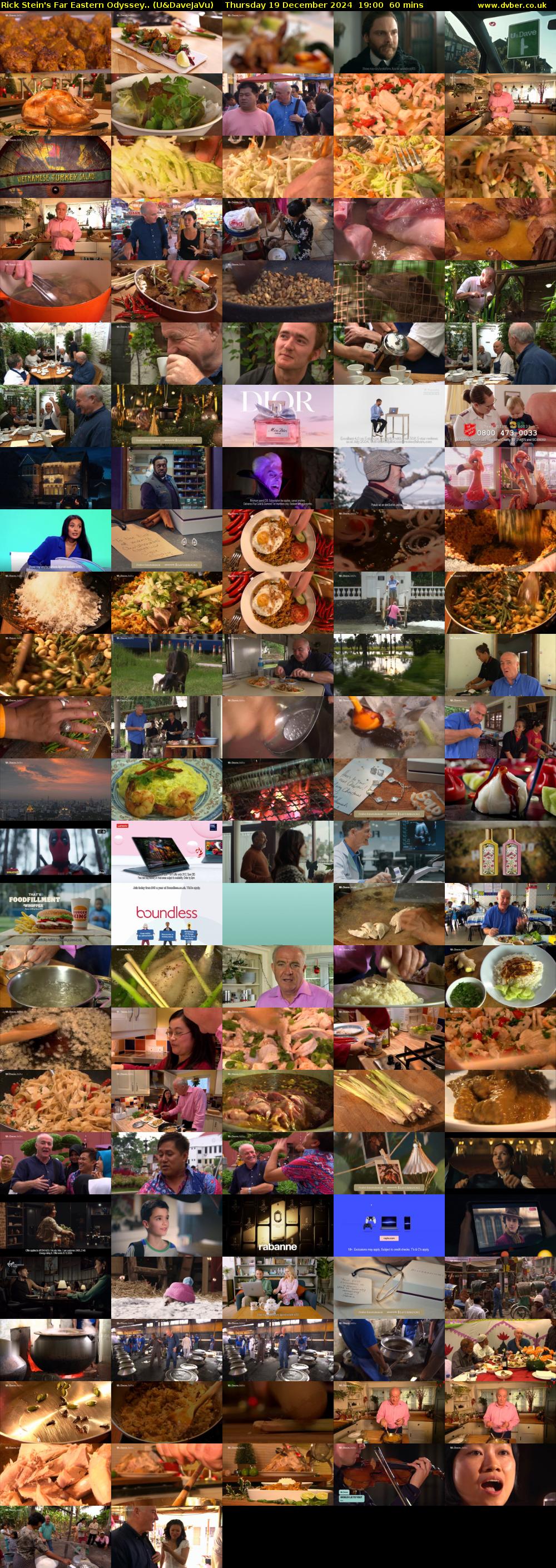 Rick Stein's Far Eastern Odyssey.. (U&DaveJaVu) Thursday 19 December 2024 19:00 - 20:00
