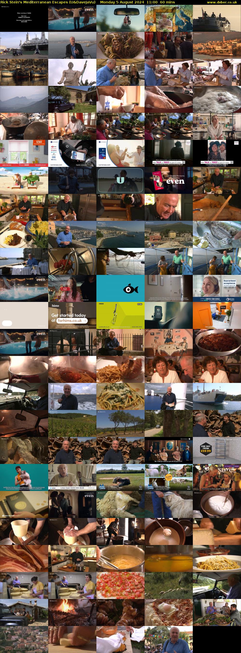 Rick Stein's Mediterranean Escapes (U&DaveJaVu) Monday 5 August 2024 11:00 - 12:00