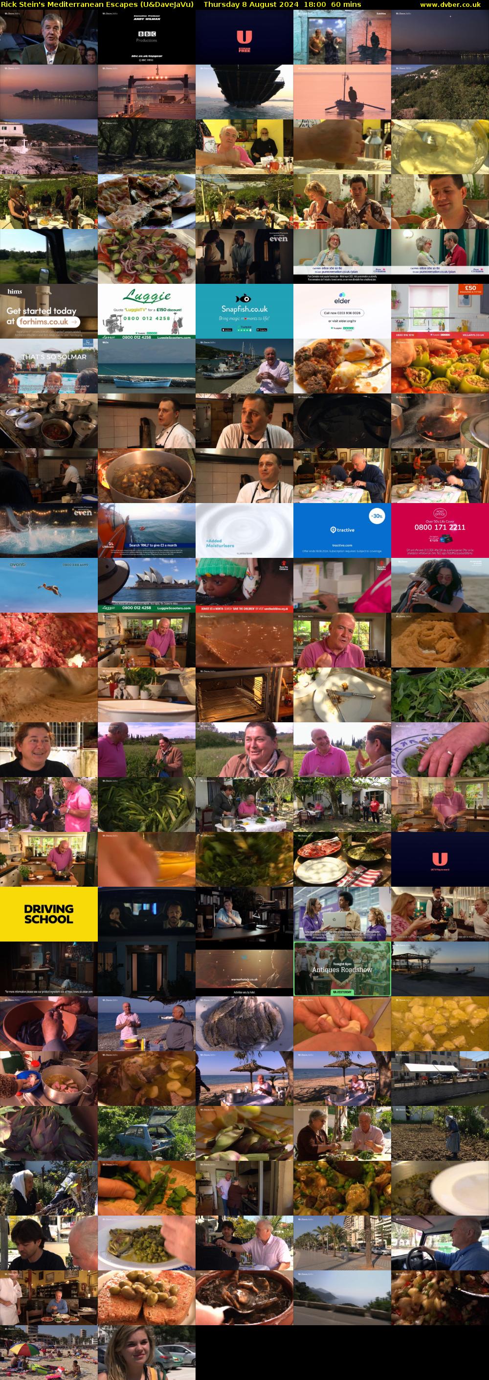 Rick Stein's Mediterranean Escapes (U&DaveJaVu) Thursday 8 August 2024 18:00 - 19:00