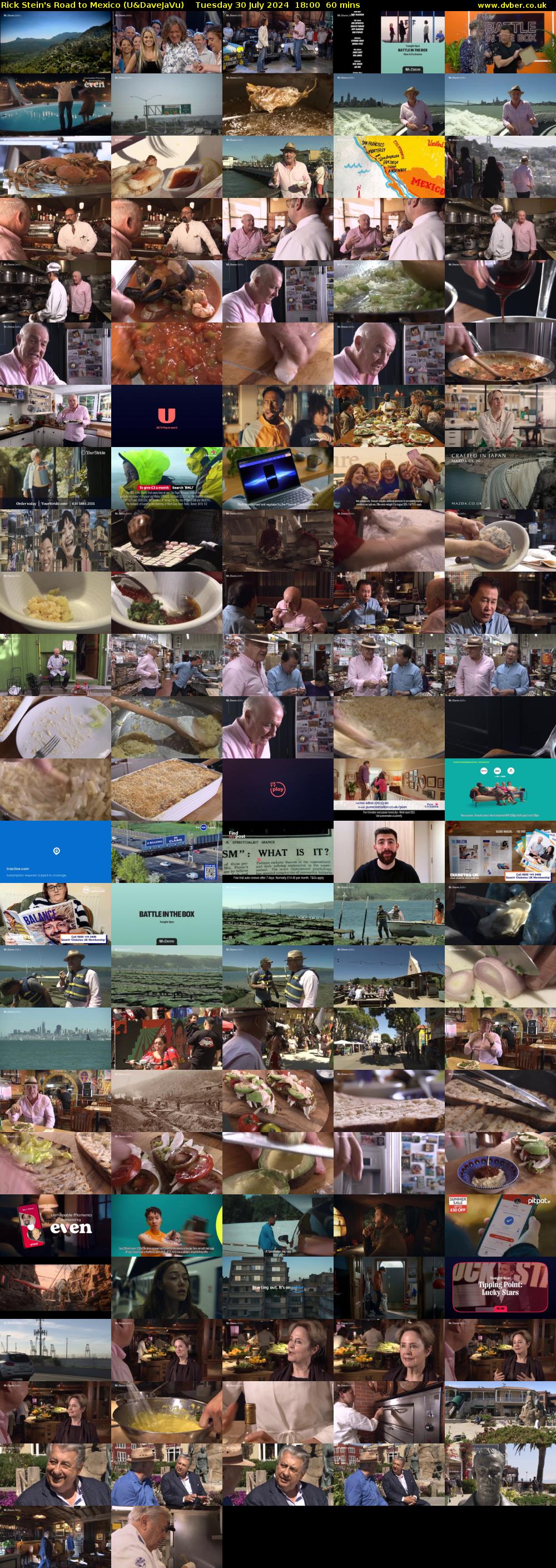 Rick Stein's Road to Mexico (U&DaveJaVu) Tuesday 30 July 2024 18:00 - 19:00