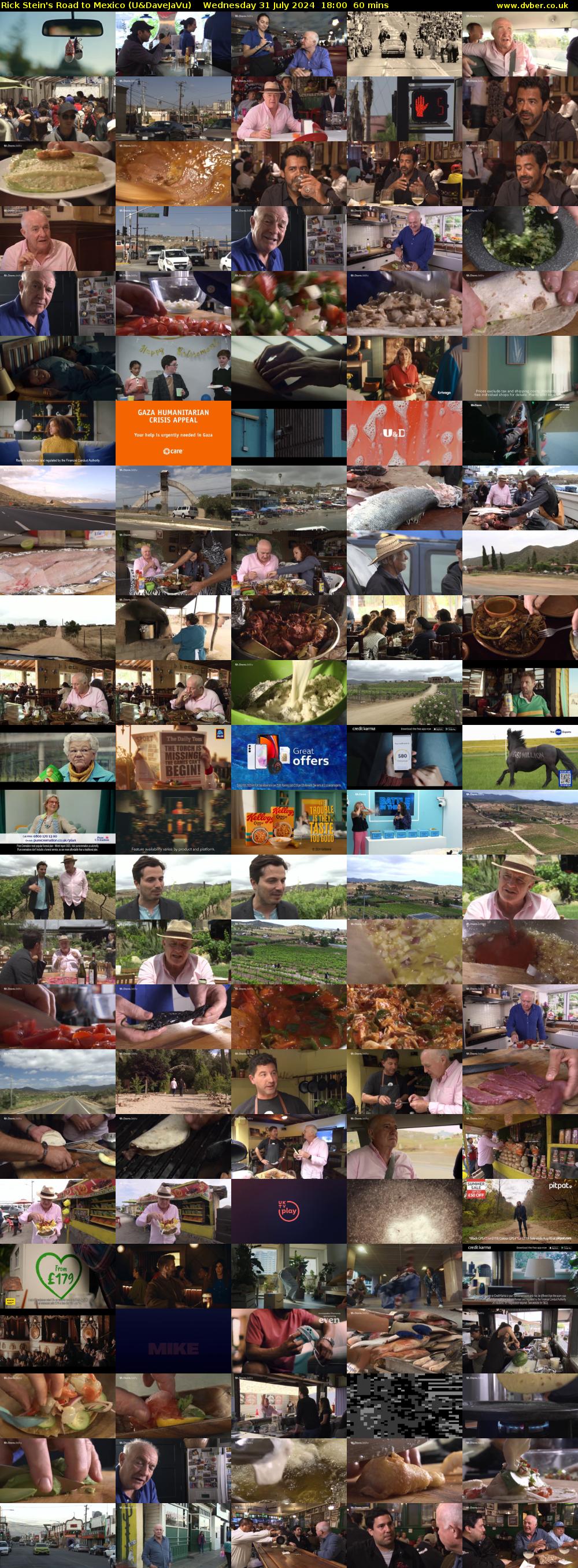 Rick Stein's Road to Mexico (U&DaveJaVu) Wednesday 31 July 2024 18:00 - 19:00