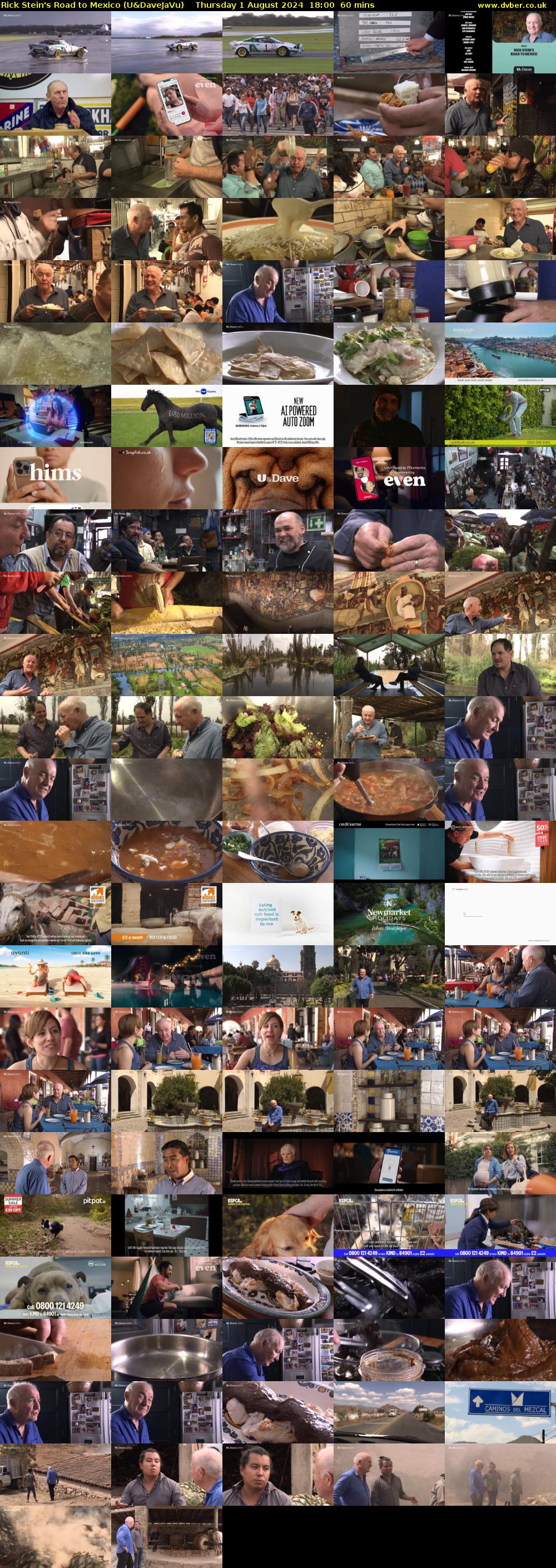 Rick Stein's Road to Mexico (U&DaveJaVu) Thursday 1 August 2024 18:00 - 19:00