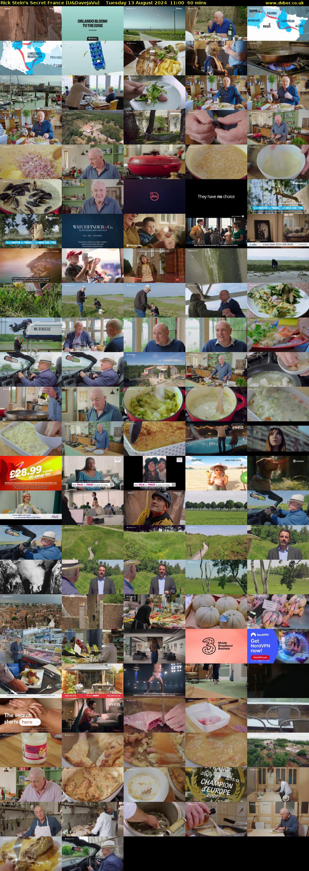Rick Stein's Secret France (U&DaveJaVu) Tuesday 13 August 2024 11:00 - 12:00