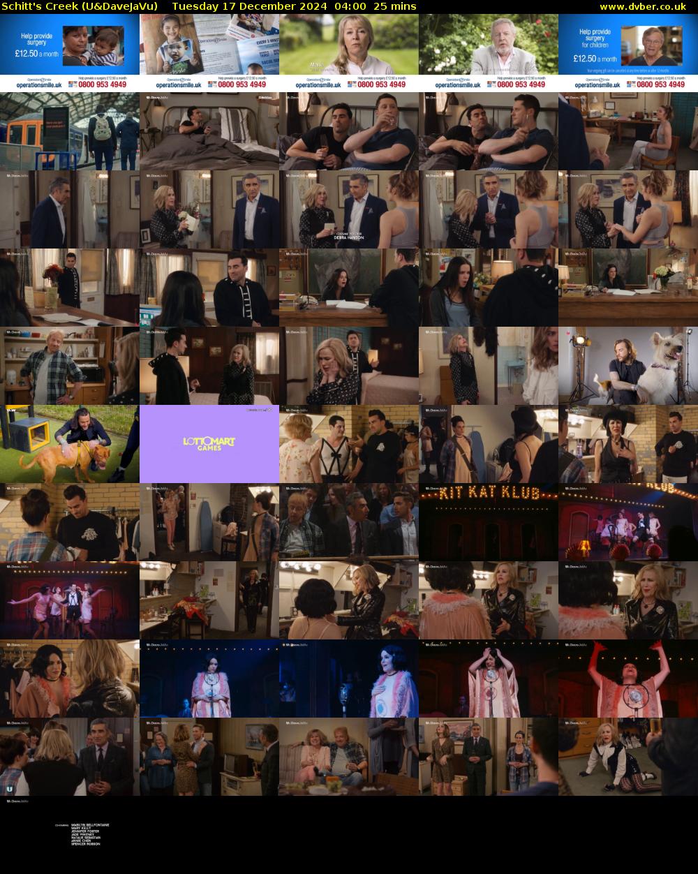 Schitt's Creek (U&DaveJaVu) Tuesday 17 December 2024 04:00 - 04:25