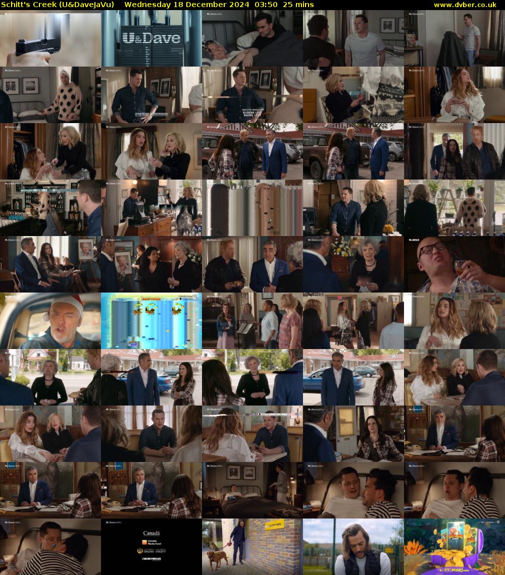 Schitt's Creek (U&DaveJaVu) Wednesday 18 December 2024 03:50 - 04:15