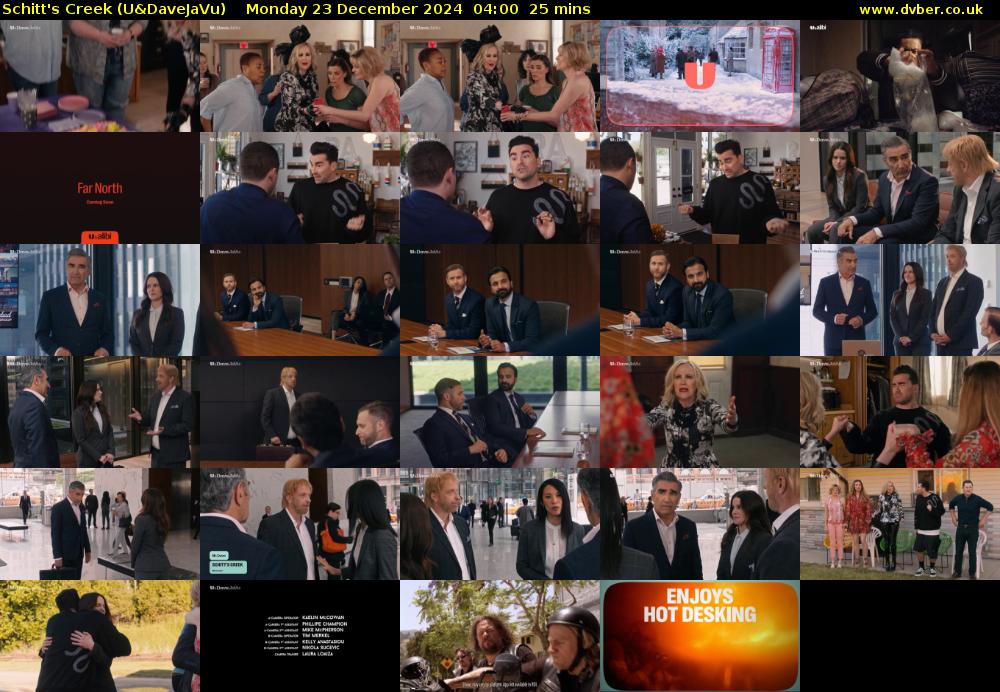 Schitt's Creek (U&DaveJaVu) Monday 23 December 2024 04:00 - 04:25