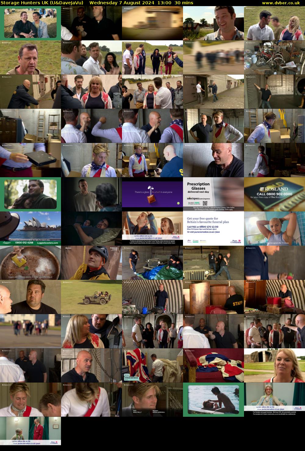 Storage Hunters UK (U&DaveJaVu) Wednesday 7 August 2024 13:00 - 13:30