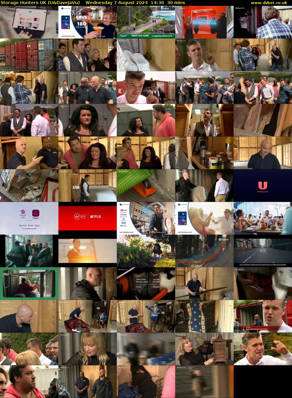Storage Hunters UK (U&DaveJaVu) Wednesday 7 August 2024 14:30 - 15:00