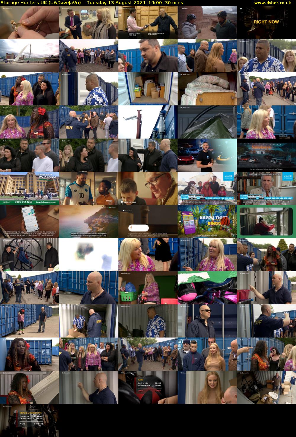 Storage Hunters UK (U&DaveJaVu) Tuesday 13 August 2024 14:00 - 14:30