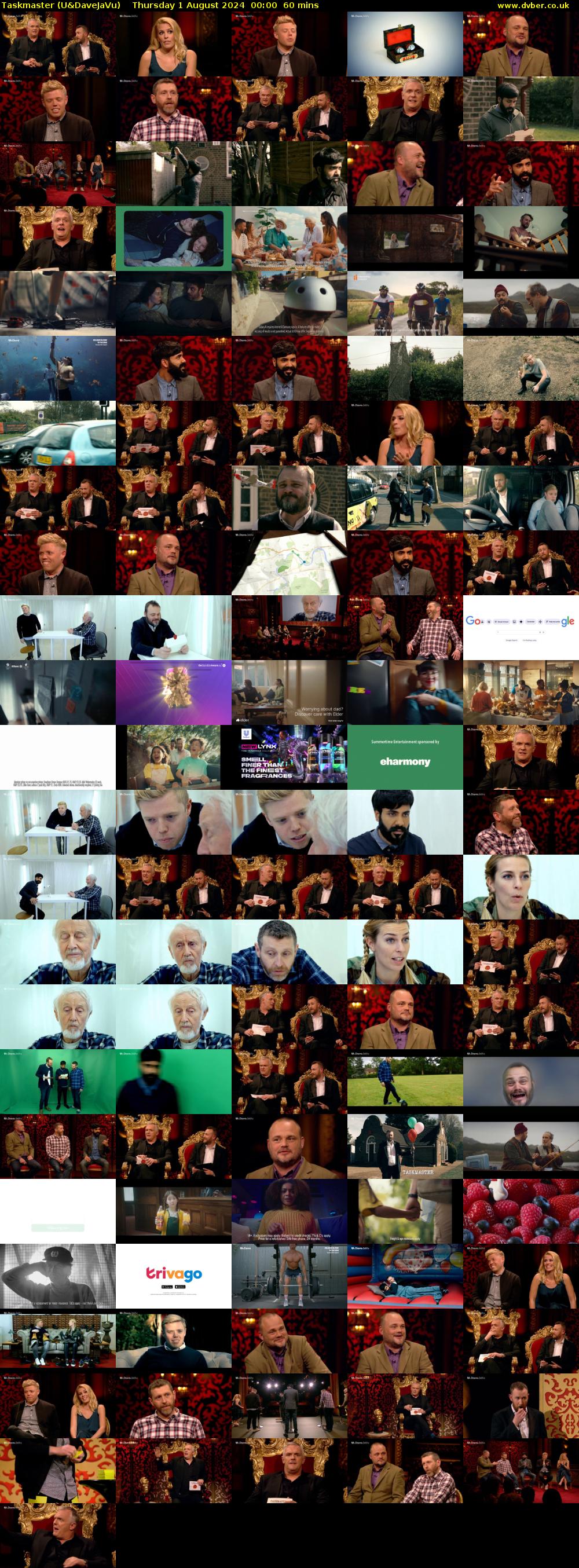 Taskmaster (U&DaveJaVu) Thursday 1 August 2024 00:00 - 01:00
