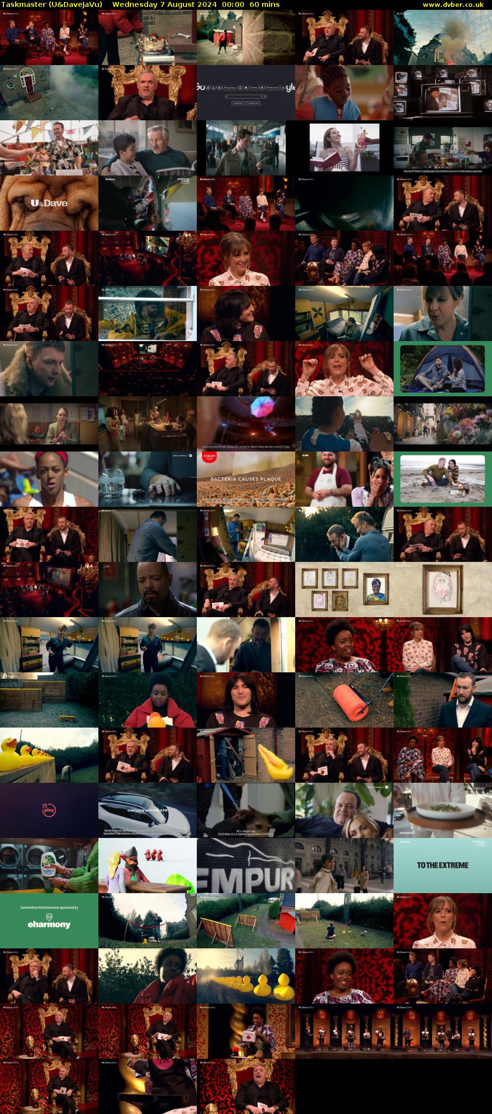 Taskmaster (U&DaveJaVu) Wednesday 7 August 2024 00:00 - 01:00