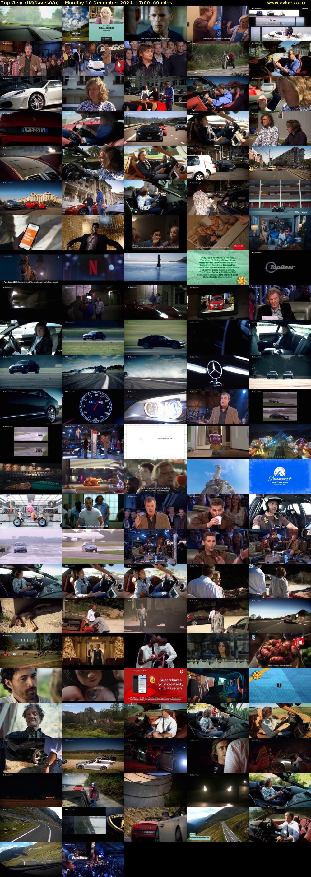 Top Gear (U&DaveJaVu) Monday 16 December 2024 17:00 - 18:00