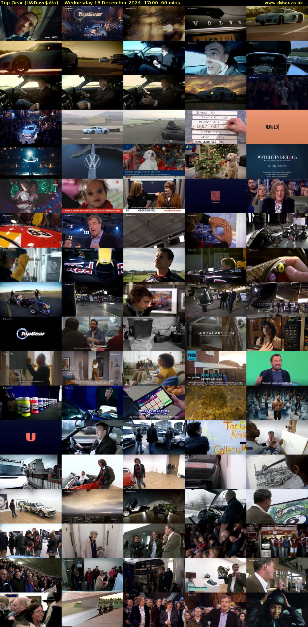 Top Gear (U&DaveJaVu) Wednesday 18 December 2024 17:00 - 18:00