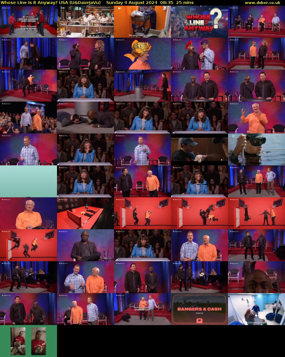 Whose Line Is It Anyway? USA (U&DaveJaVu) Sunday 4 August 2024 08:35 - 09:00