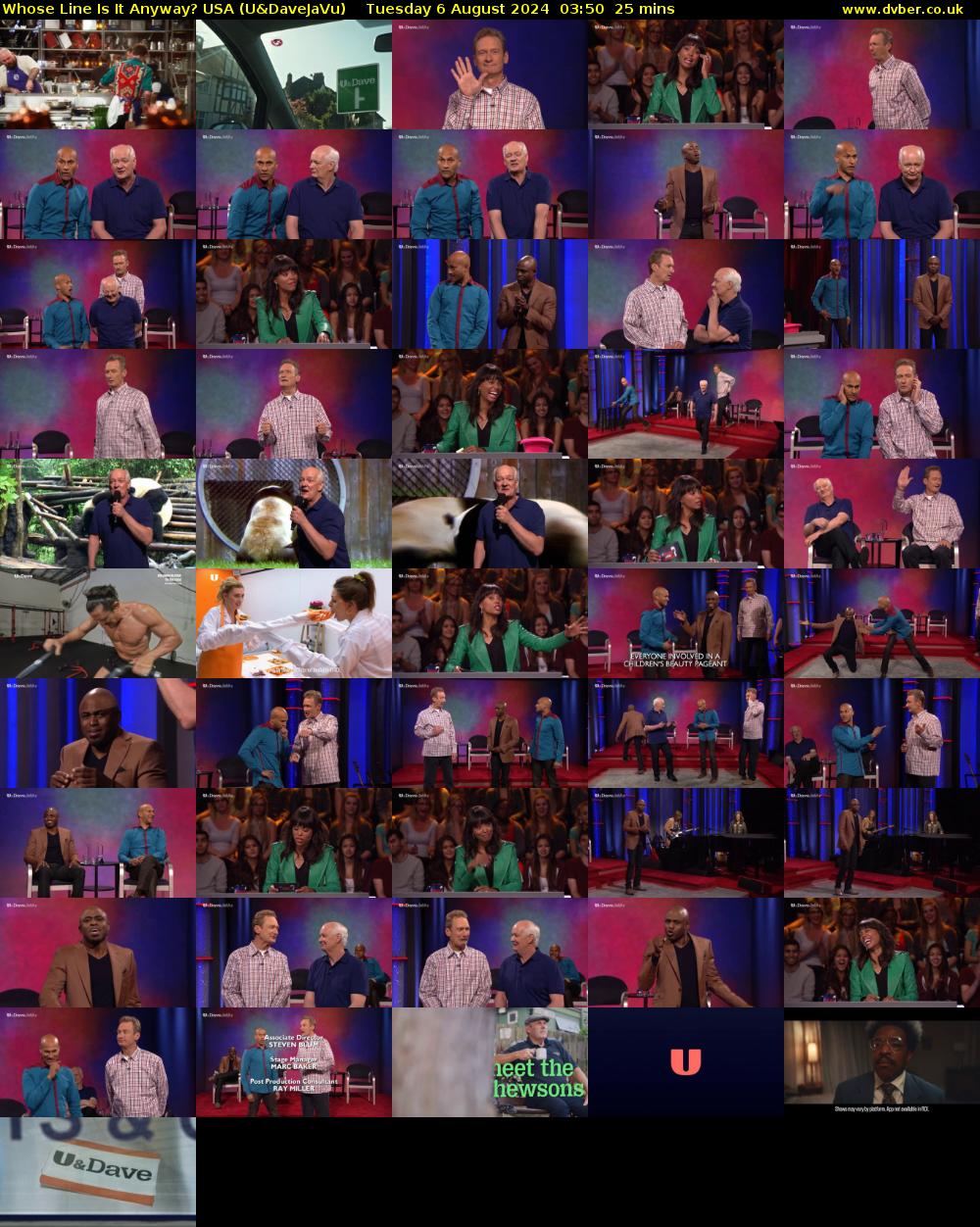 Whose Line Is It Anyway? USA (U&DaveJaVu) Tuesday 6 August 2024 03:50 - 04:15