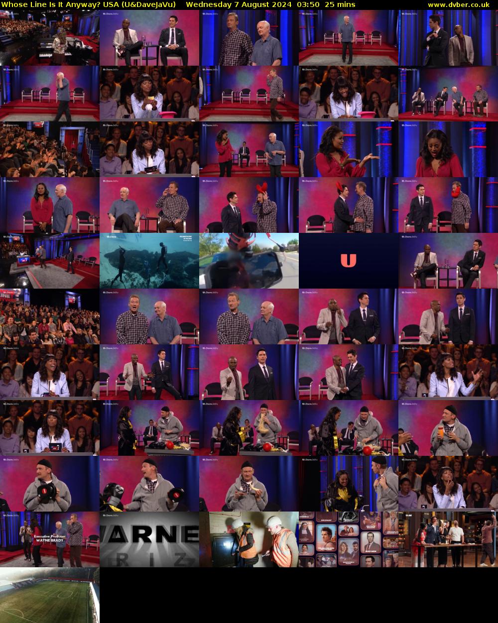 Whose Line Is It Anyway? USA (U&DaveJaVu) Wednesday 7 August 2024 03:50 - 04:15