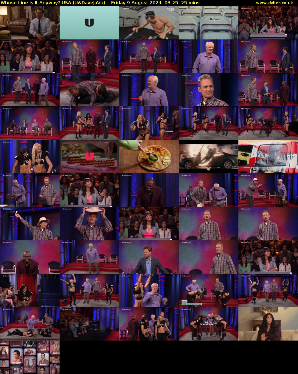 Whose Line Is It Anyway? USA (U&DaveJaVu) Friday 9 August 2024 03:25 - 03:50
