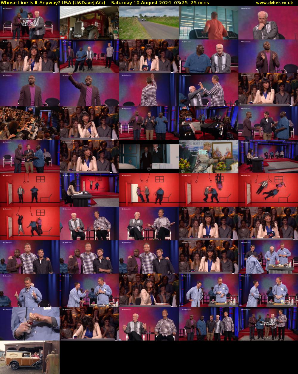 Whose Line Is It Anyway? USA (U&DaveJaVu) Saturday 10 August 2024 03:25 - 03:50