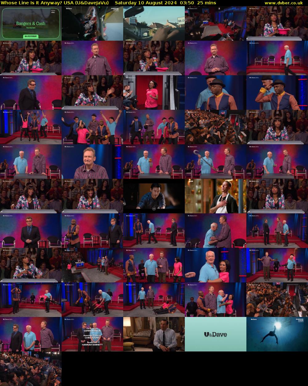 Whose Line Is It Anyway? USA (U&DaveJaVu) Saturday 10 August 2024 03:50 - 04:15