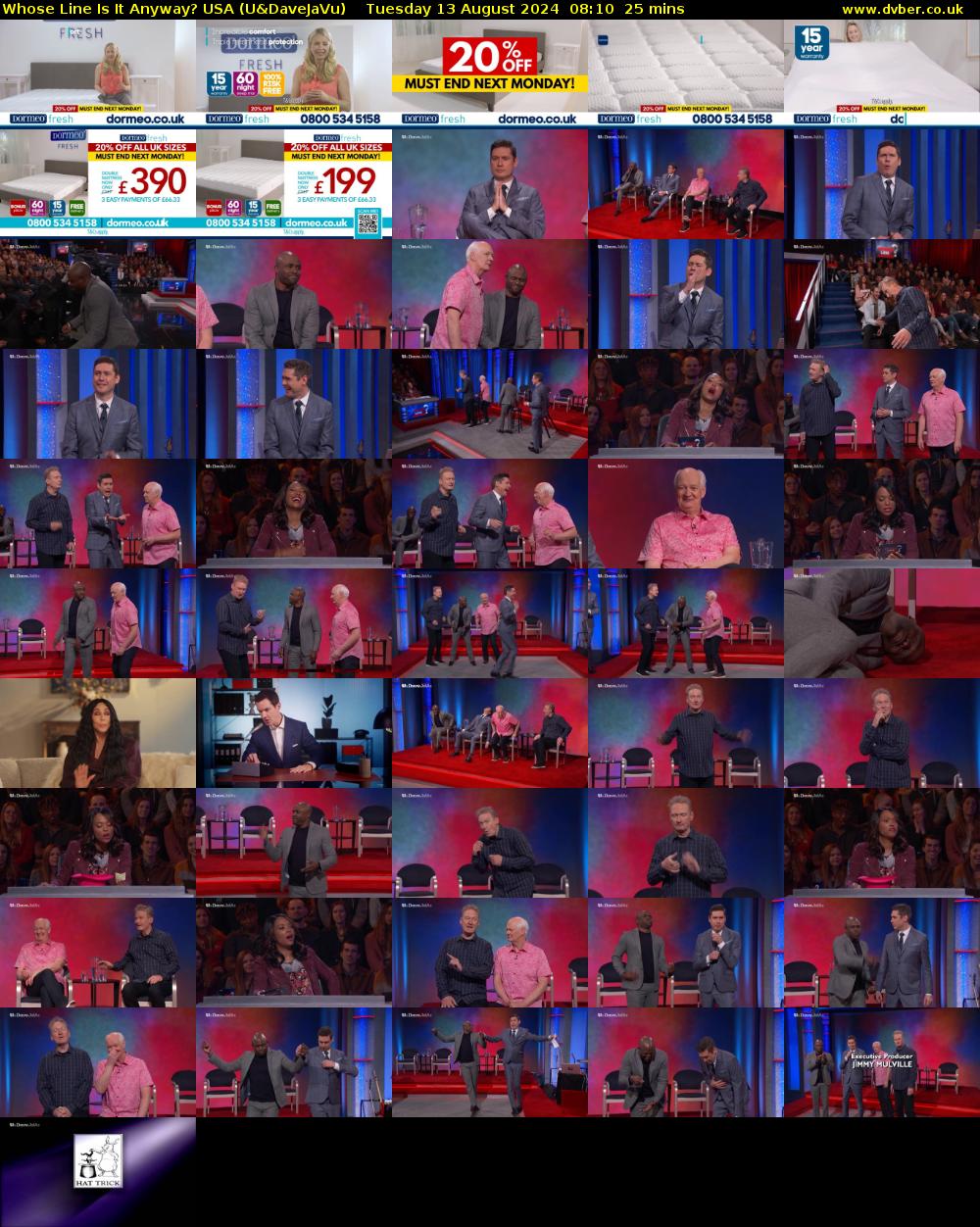 Whose Line Is It Anyway? USA (U&DaveJaVu) Tuesday 13 August 2024 08:10 - 08:35