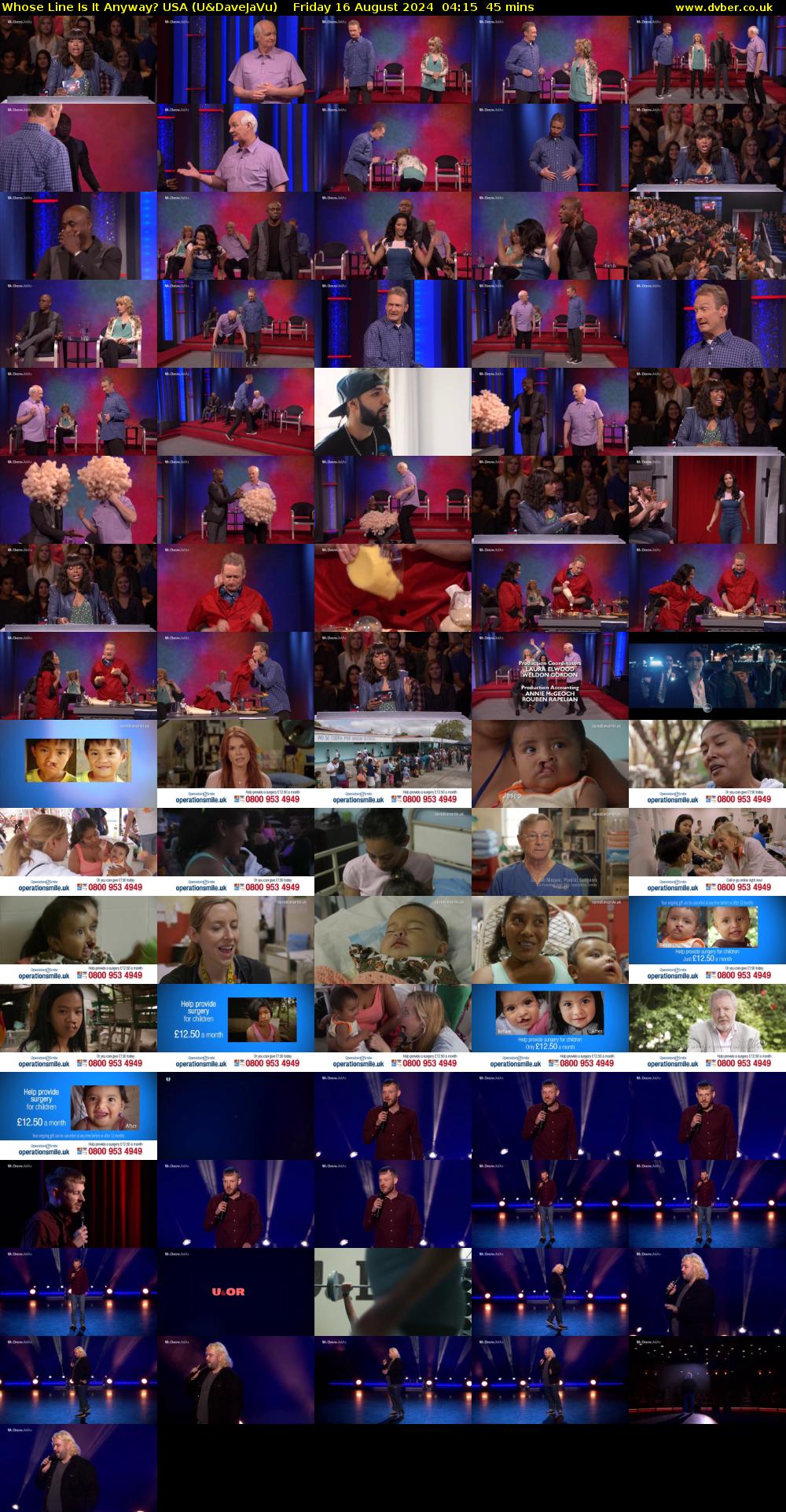 Whose Line Is It Anyway? USA (U&DaveJaVu) Friday 16 August 2024 04:15 - 05:00