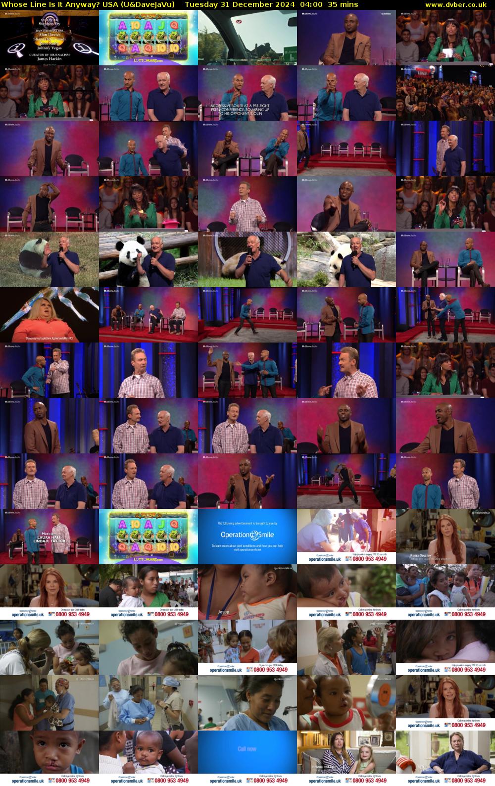 Whose Line Is It Anyway? USA (U&DaveJaVu) Tuesday 31 December 2024 04:00 - 04:35