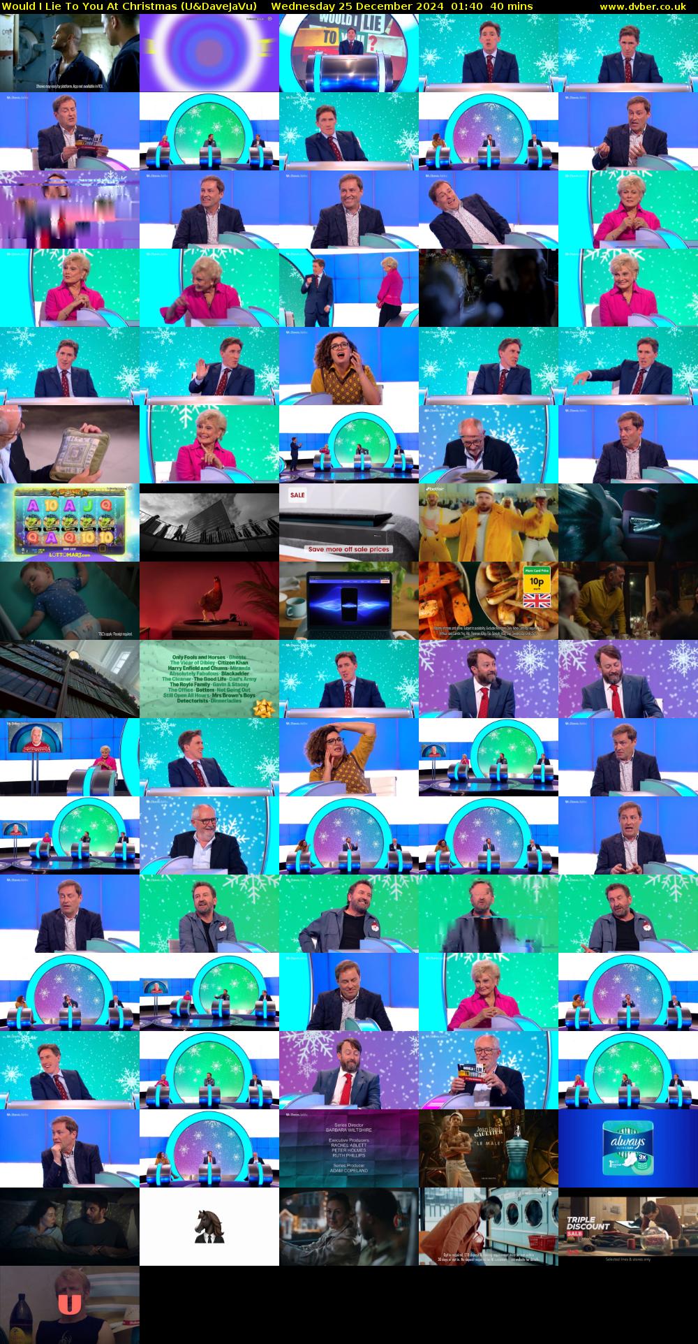 Would I Lie To You At Christmas (U&DaveJaVu) Wednesday 25 December 2024 01:40 - 02:20