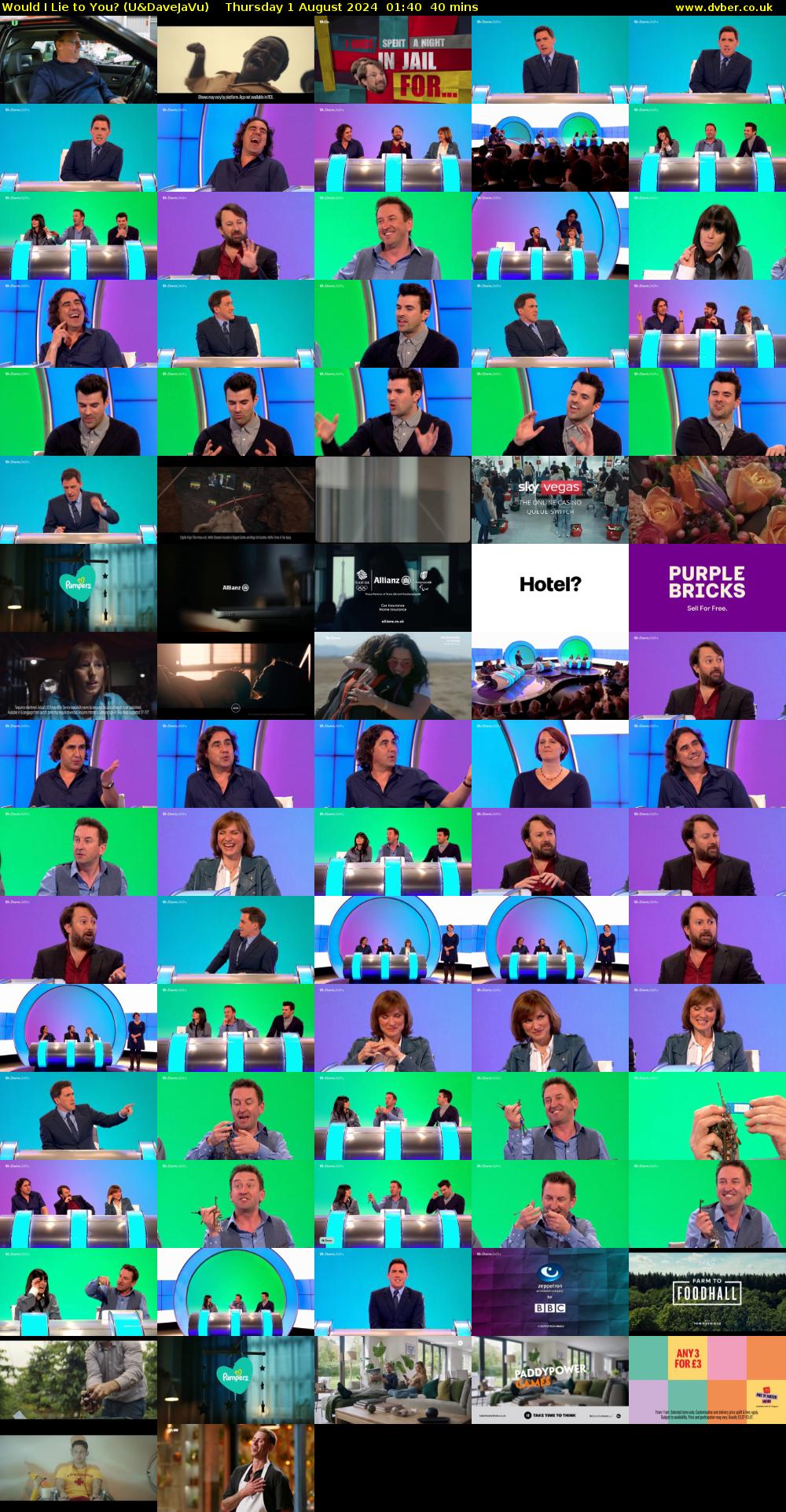 Would I Lie to You? (U&DaveJaVu) Thursday 1 August 2024 01:40 - 02:20