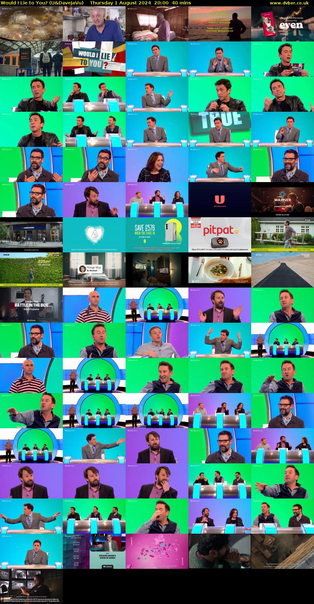 Would I Lie to You? (U&DaveJaVu) Thursday 1 August 2024 20:00 - 20:40