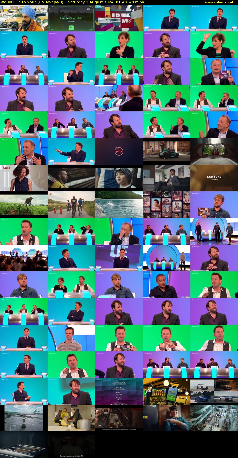 Would I Lie to You? (U&DaveJaVu) Saturday 3 August 2024 01:40 - 02:20