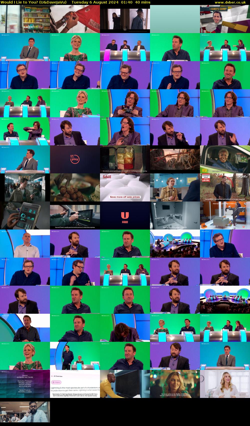 Would I Lie to You? (U&DaveJaVu) Tuesday 6 August 2024 01:40 - 02:20