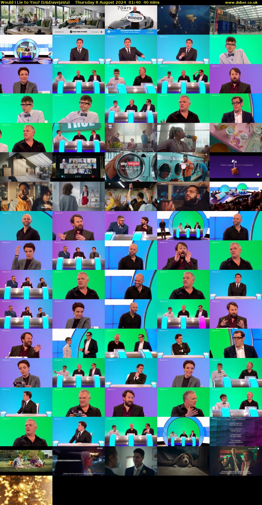 Would I Lie to You? (U&DaveJaVu) Thursday 8 August 2024 01:40 - 02:20