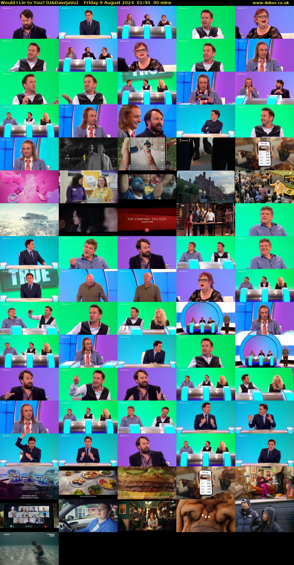 Would I Lie to You? (U&DaveJaVu) Friday 9 August 2024 01:40 - 02:20